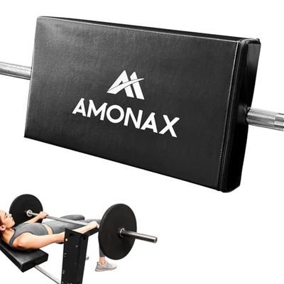 Amonax Cuscinetto per Panca Hip Thrust, Imbottitura Extra Spessa per Supporto Cuscino Bilanciere, Accessorio Palestra a Casa, Cuscino Protettivo per Schienale durante Bench Press
