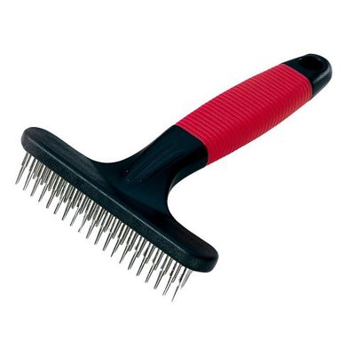 Feplast 85850899 Rastrillo para Perros Gro 5850, Delicadas Puntas Redondeadas, Ideal para Animales de Pelo Medio y Largo, 11 x 15.5 Cm