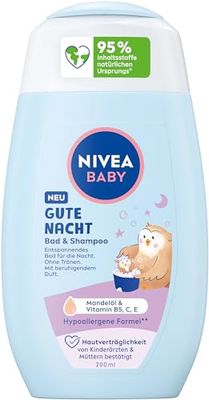 NIVEA Shampoing et bain pour bébé - Bonne nuit - 200 ml