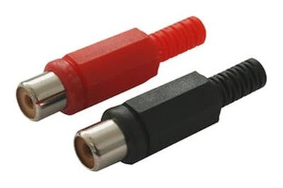 Brightium Ensemble de 2 connecteurs noir et rouge, format blister, idéal pour les connexions électriques et les projets de bricolage.