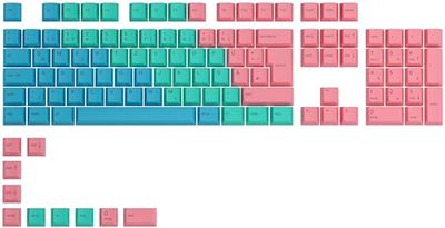 Glorious Gaming 115 GPBT Keycaps - Profilo Cherry, plastica PBT resistente, aspetto accattivante, suono superiore, caratteri originali, layout tedesco - Pastello