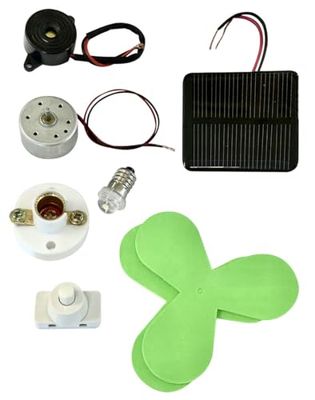 Elektrische schoolset op zonne-energie met specifieke technische eigenschappen, ideaal voor onderwijs en buitenactiviteiten.