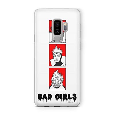 ERT GROUP mobiltelefonfodral för Samsung S9 PLUS originalt och officiellt licensierat Disney mönster Disney Villains 001 Vit anpassad till formen på mobiltelefonen, fodral tillverkad av TPU-plast