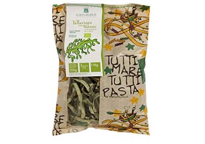 "Tallarines ecológicos con alga wakame bolsa 227 g"