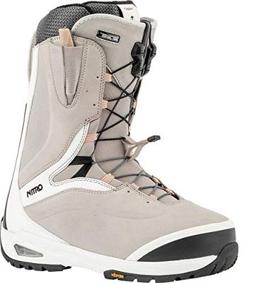 Nitro Snowboards Bianca TLS '20 Premium All Mountain Freeride Freestyle Botte de Snowboard pour Femme Noir Bone-Noir 27,5 cm