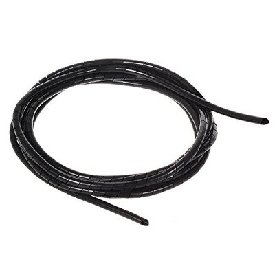 Maclean MCTV-684 Quality Spiral Cable Wire Cover Organiser Elastic Tidy Cables Black (5 * 6mm)