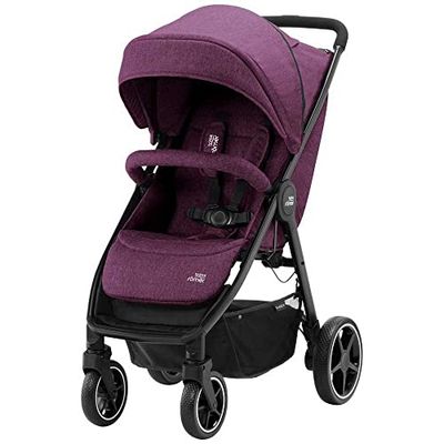 BRITAX RÖMER Buggy B-AGILE M, Compact en inklapbaar met één hand, vanaf de geboorte tot 4 jaar, Cherry Wine