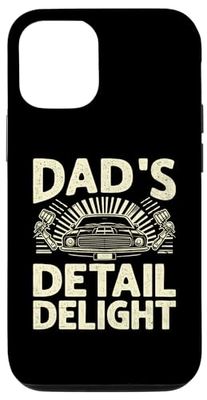 Custodia per iPhone 13 Dad's Detail Delight Auto Detailing Car Detailer Cars Padre