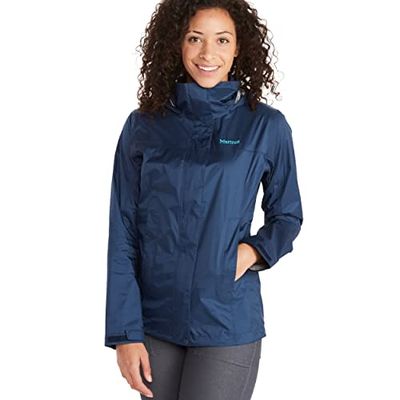 Marmot Wm's Precip Eco Jacket Lightweight Hooded Rain Jacket mulher