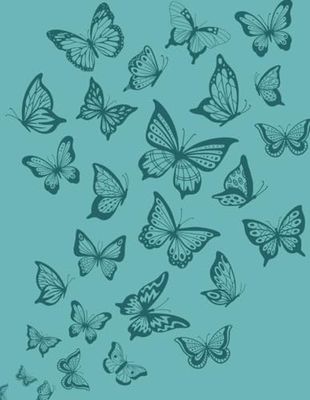 Unbound Expressions: Largo Butterflies: An 8 1/2 x 11 Lined, Indexed, Soft Cover Journal