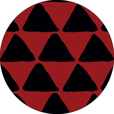 Bonateks, Ronde digitaal bedrukte muismat, antislip onderkant, voor kantoor en thuis, diameter: 22 cm