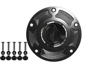 Accossato Tapón de gasolina con trinquete negro para Ducati Scrambler Street Classic (803cc) 2018