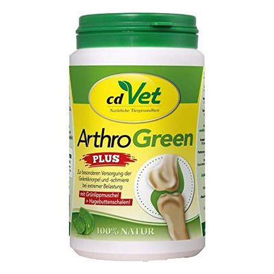cdVet Natural Products ArthroGreen plus 150 g - optimally supports the musculoskeletal system and joints in acute phases - nutrition-related support - for the strength of bones and cartilage