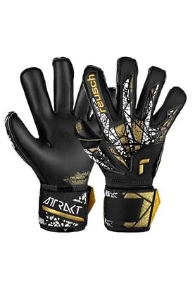 Reusch Attrakt Gold X Evolution Cut Finger Support Guantes de Portero para Adultos con Evolution Cut y protección de Dedos, 7,5