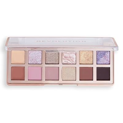 Makeup Revolution, The True Icon Bronze Eyeshadow Palette, Cream, Matte & Shimmer Finishes, 12 Blendable Shades