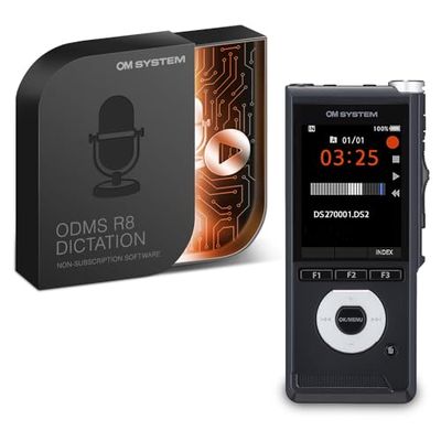 Apparecchiatura per dettatura digitale OM SYSTEM DS-2700 (software di dettatura ODMS R8 per PC Windows)