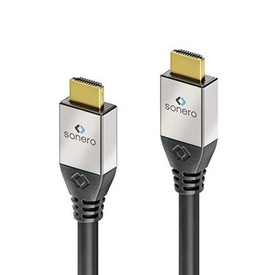 sonero® Premium High Speed HDMI-kabel met Ethernet, 10,0 m, UltraHD/4K/60Hz, 18Gbps, zwart