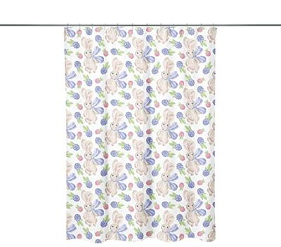 Bonamaison Digitally Printed Shower Curtain, 1 Piece 150x200 Cm - Designed And Manufactured in Turkey