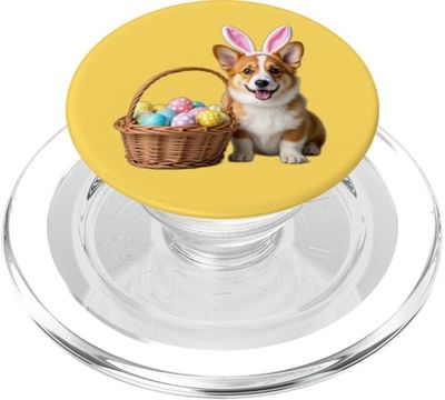 Perro Corgi de Pascua PopSockets PopGrip para MagSafe