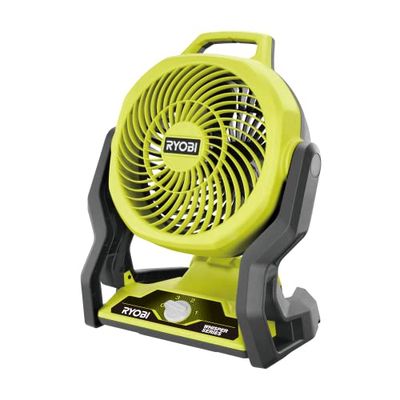 RYOBI RF18-0 18V ONE+ Draadloze 3-Speed Fluisterventilator (Bare Tool), Hyper Groen