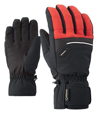 Ziener Glyn GTX Gore Plus Caldi, Modello Alpine, Guanti da Sci/Sport Invernali, Impermeabili, Traspiranti Uomo, Rosso (Rosso), 7