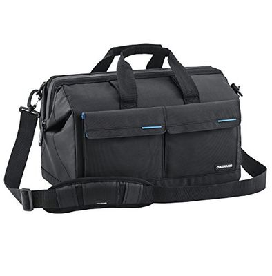 Cullmann Amsterdam Maxima 520 Bolsa tiracolo para câmaras SLR, com compartimentos para acessórios, preto