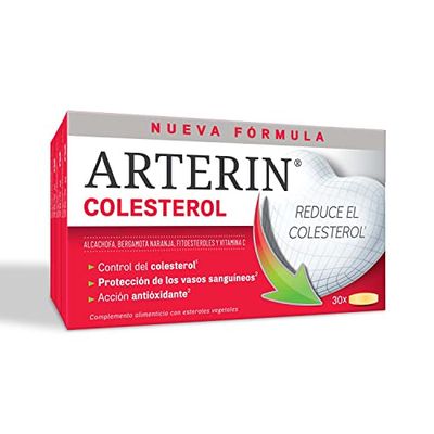 Arterin Colesterol. Reduce el colesterol: nueva formulación clínicamente probada para control del colesterol - 90 comprimidos