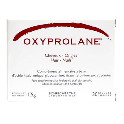 Oxyprolane® Cheveux & Ongle • Complément Alimentaire Pousse cheveux • Cure 3 mois / 90 gélules (1/j) • Biotine & Acide Hyaluronique • Fabriqué en France par BIO-RECHERCHE ®