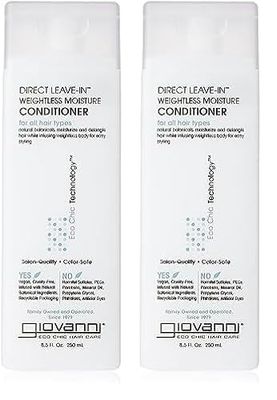 Giovanni Direct Leave In Treatment Conditioner, 8.5 oz (Pack of 2)