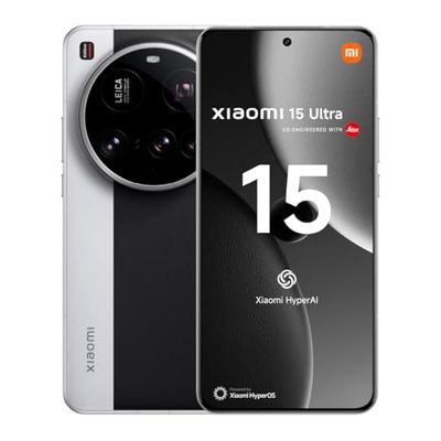 Xiaomi 15 Ultra - Smartphone de 16+512GB, Lente óptica Leica Summilux, Snapdragon 8 Elite, Pantalla AMOLED WQHD+ de 6,73" 120 Hz, HyperCharge de 90W, Cargador no Incluido, Plata cromada (Versión ES)
