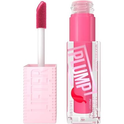 Maybelline New York, Lucidalabbra Rimpolpante, Arricchito Con Peperoncino e Maxi-Lip, Lifter Plump, Tonalità: 003 Pink Sting