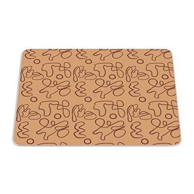 Bonamaison, Rectangular Digital Printed Mouse Mat Non-Slip Bottom for Office and Home Size: 22 x 18 cm