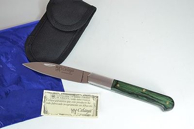 Coltello Celaya Cabritera Acciaio inossidabile legno verde 7 cm