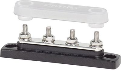 Blue Sea Systems 2315 100 Amp Mini BusBar med 4 dubbar och ett lock