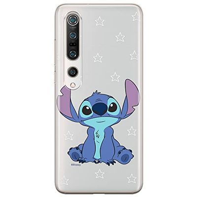 ERT GROUP mobiltelefonfodral för Xiaomi MI 10 / MI 10 PRO originalt och officiellt licensierat Disney mönster Stitch 006 optimalt anpassad till formen på mobiltelefonen, gedeeltelijk transparant