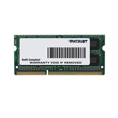 Patriot Memory Série Signature SODIMM de baixa voltagem memória RAM DDR3 1600 MHz PC3-12800 8 GB (1 x 8 GB) C11 - PSD38G1600L2S