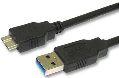 Pro Signal CAC250046 Câble USB 3.0 A mâle vers Micro B mâle 1 m Noir
