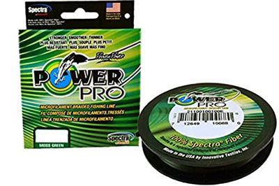 PowerPro Unisex Power Pro 21100300100E Spectra Gevlochten Vislijn 30lbs 100yd, Mosgroen, One size