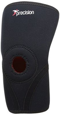 Precision Training Neoprene Knee Free Support - Black/Red, Large