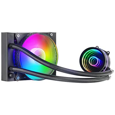 Mars Gaming ML-ONE120 Black, Liquid CPU Cooler, TDP 200W, Infinity Mirror, FRGB Silent Fan, Universal Multisocket