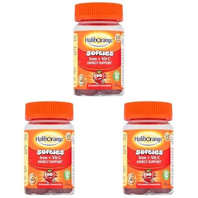 Haliborange Kids Iron & VIT C Strawberry Flavour Softie 30's (Pack of 3)
