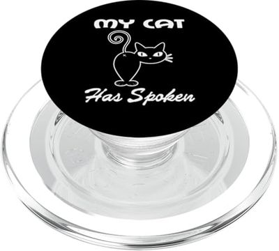 Mi gato ha hablado de expresión felina de humor de gato PopSockets PopGrip para MagSafe