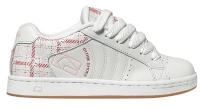 Globe - Zapatillas de Skateboarding de Cuero para niña, Color Blanco, Talla 38,5