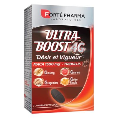 Forté Pharma - Ultra Boost 4G Désir et Vigueur - Complément Alimentaire à base de Maca et Tribulus - Tonus Masculin - 30 comprimés