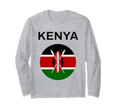 Bandiera Kenya moderna Maglia a Manica
