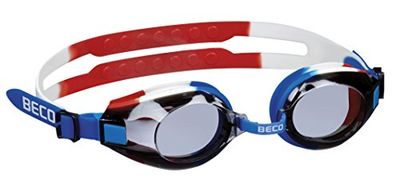 Beco Beco Macao professionele zwembril voor volwassenen, blauw/wit/rood, eenheidsmaat