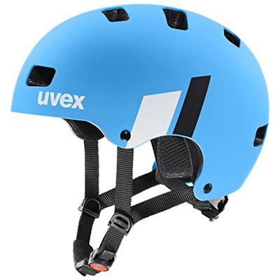 uvex kid 3 cc - robuuste fietshelm voor kinderen - individueel passysteem - geoptimaliseerde ventilatie - blue-white matt - 51-55 cm