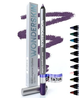 Wonderskin 1440 Delineador de Ojos de Larga Duración y Resistente al Agua, Lápices de Ojos para Maquillaje de Mujeres de Larga Duración (Eggplant)