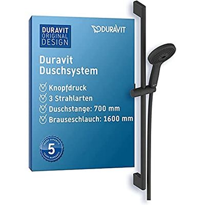 Duravit UV0680003046 Set Doccia, Nero Opaco