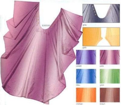 Comair Stonewash 3040071 Cape Polyester Elastic Collar with Hooks 120 x 140 cm Yellow